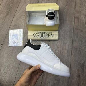Мъжки черно-бели кецове с висока подметка – елегантен силует- White With Black