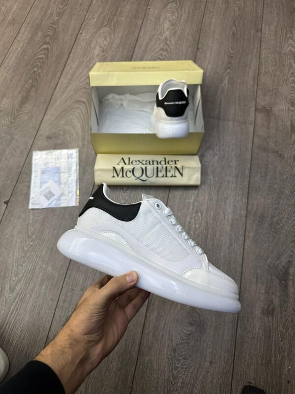 Мъжки черно-бели кецове с висока подметка – елегантен силует- White With Black